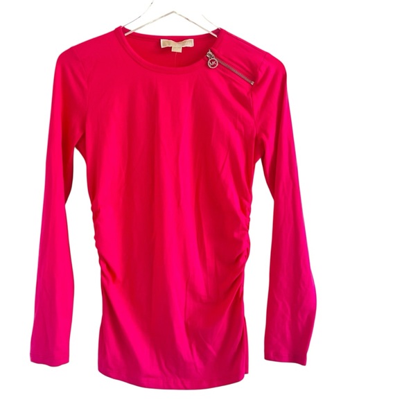 MICHAEL Michael Kors Fuchsia Pink Long Sleeve Top - Picture 1 of 5